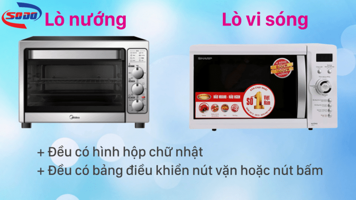 phân biệt lò nướng và lò vi sóng