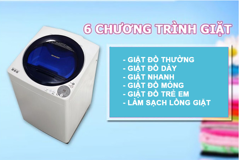 6 chương trình giặt