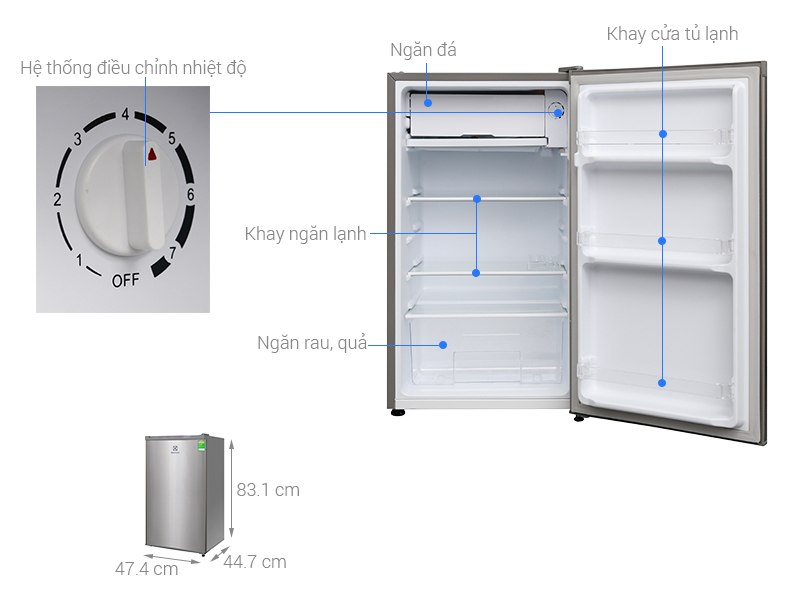 tu lanh electrolux eum0900sa | Điện Lạnh Quý Nhân