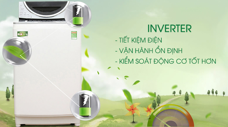 Công nghệ S-DD Inverter truyền động trực tiếp đặc biệt của máy giặt Toshiba AW-DE1100GV(WS) giảm tối đa những chi tiết máy không cần thiết