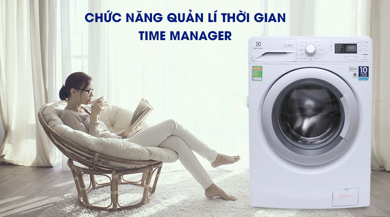 Time Manager - Máy giặt Electrolux Inverter 9 kg EWF12942