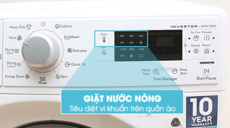 Chức năng giặt nước nóng