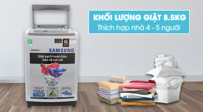 thiết kế máy giặt samsung wa85m5120sg/sv