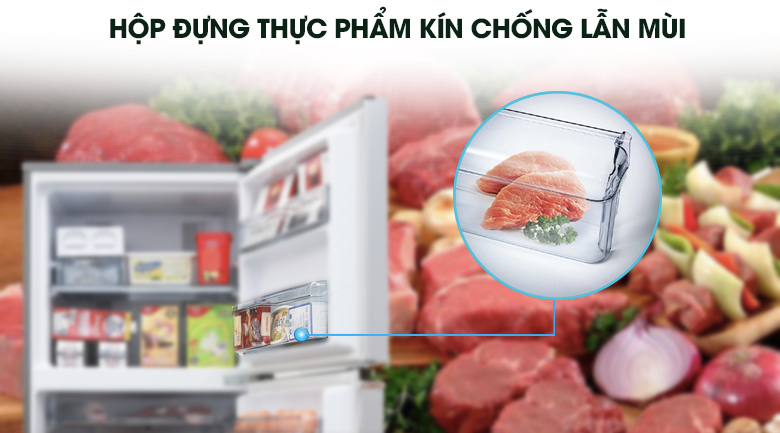 Khay thịt riêng biệt - Tủ lạnh Panasonic 234 lít NR-BL267VSV1