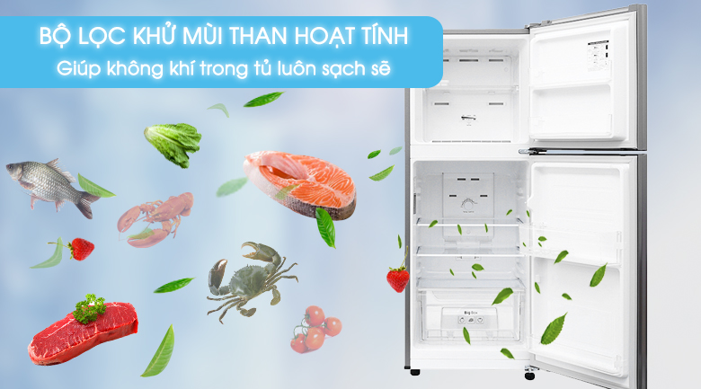 Kháng khuẩn khử mùi tối ưu với bộ lọc Cacbon hoạt tính