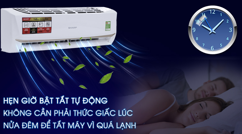 Chức năng hẹn giờ bật tắt tự động - Máy lạnh Sharp 1 HP AH-A9UEW