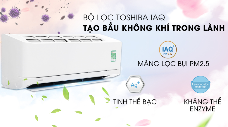 Bộ lọc Toshiba IAQ - Máy lạnh Toshiba 1.0 HP RAS-H10QKSG-V