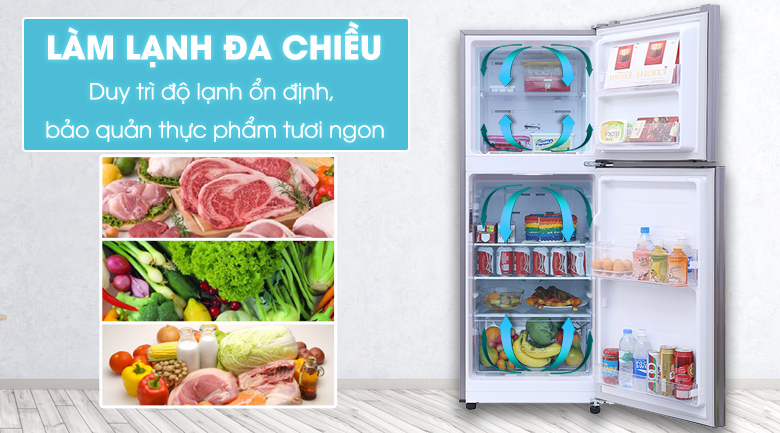 Làm lạnh hiệu quả với luồng khí lạnh đa chiều